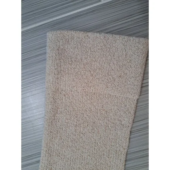 Theory Cashmere Wool Blend Bouclé Knit Sweater Beige Long Sleeve Small Women's - Picture 5 of 11